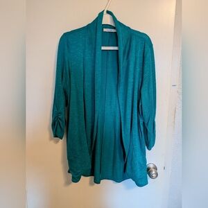 EUC Rickis Lightweight Teal Open Cardigan - Large